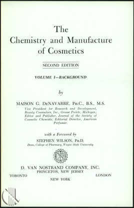 Picture of The Chemistry and Manufacture of Cosmetics