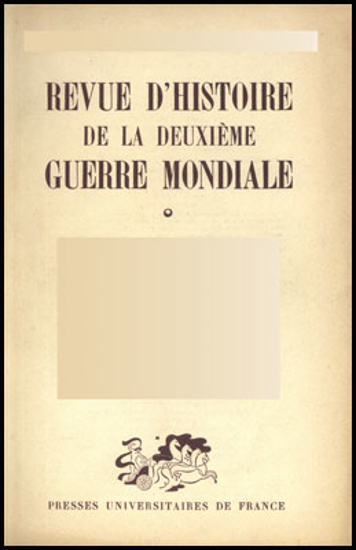 Afbeeldingen van Revue d`Histoire de la Deuxième Guerre Mondiale. Année 5, N° 20