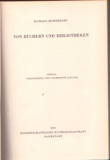 Picture of Von Büchern Und Bibliotheken