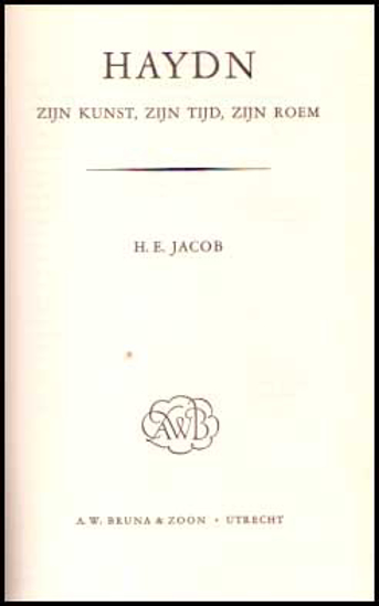 Afbeeldingen van Haydn Zijn Kunst, Zijn Tijd, Zijn Roem