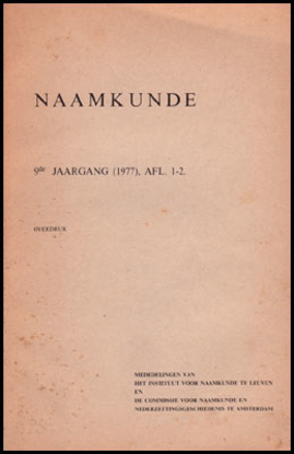 Picture of Naamkunde. Jg. 9 , Afl. 1-2