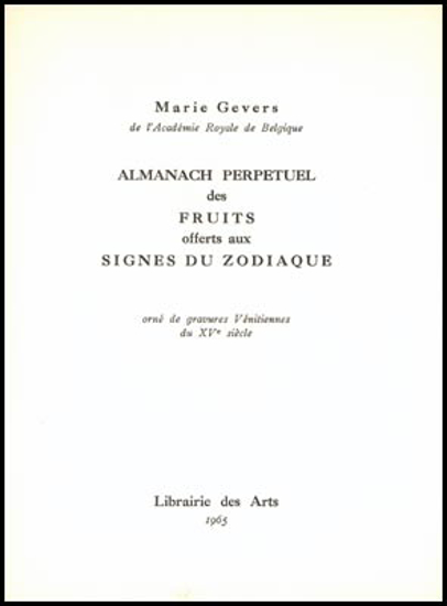 Picture of Almanach Perpetuel des Fruits offerts aux Signes du Zodiaque