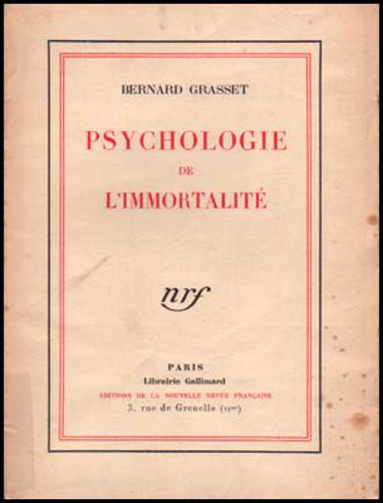 Picture of Psychologie De L'Immortalité