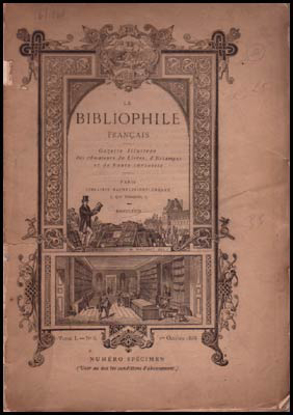 Image de Le Bibliophile Français. Tome I-N°6.  1er Octobre 1868