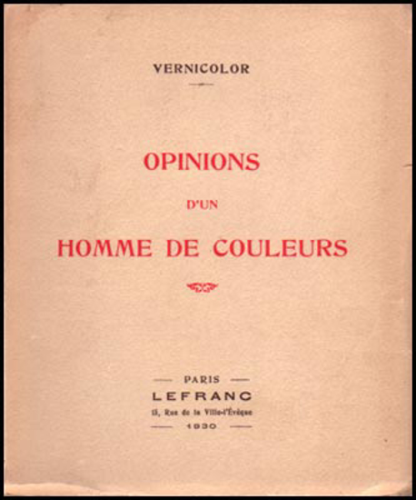 Picture of Opinions d'un homme de couleurs