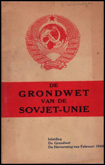 Afbeeldingen van De Grondwet van de Sovjet-Unie en de Hervorming van Februari 1944