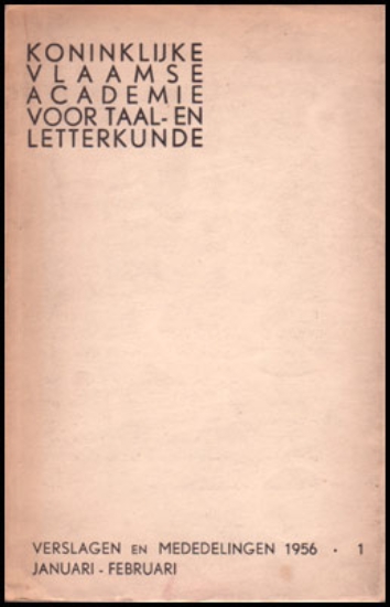 Image de Verslagen En Mededelingen 1956 . 1