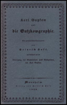 Picture of Karl Gutzkow und die Gutzkowgraphie