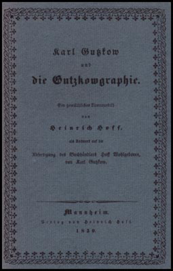 Image de Karl Gutzkow und die Gutzkowgraphie