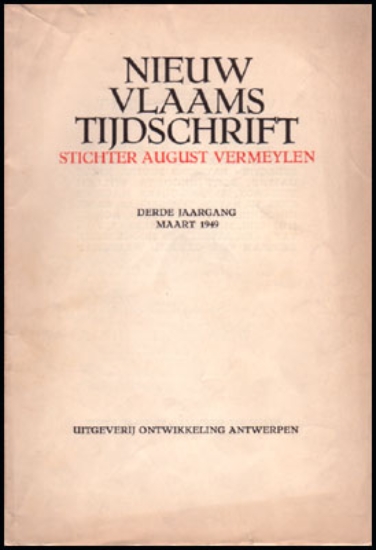 Afbeeldingen van Nieuw Vlaams Tijdschrift. Derde Jaargang Maart 1949
