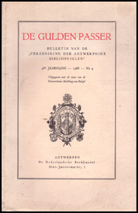 Image de De Gulden Passer. Jg. 46 Nr 4