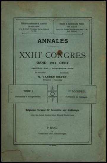 Image de Annales. XXIIIe Congres Gand. Tome I Documents et compte rendu.