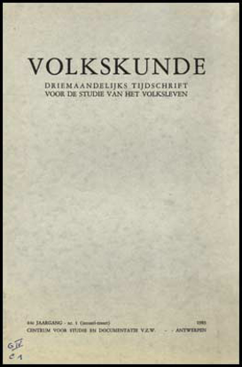 Image de Volkskunde. Jg 84, nr.1