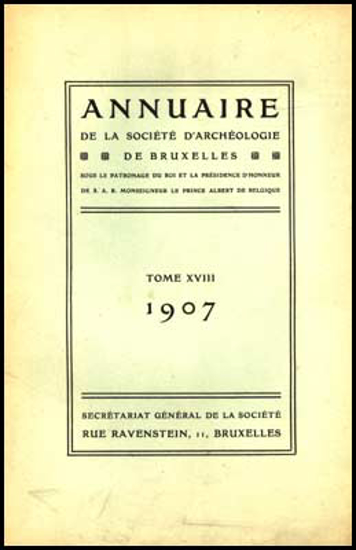 Image de Annuaire de la societé royale de archeologie de Bruxelles, tome XVIII