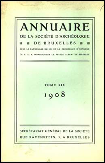 Image de Annuaire de la societé royale de archeologie de Bruxelles, tome XIX