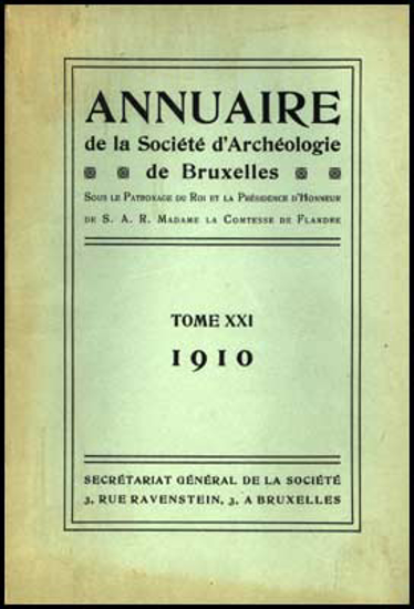 Image de Annuaire de la societé royale de archeologie de Bruxelles, tome XXI