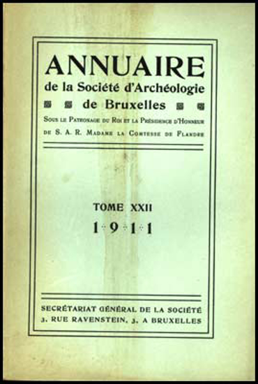 Image de Annuaire de la societé royale de archeologie de Bruxelles, tome XXII