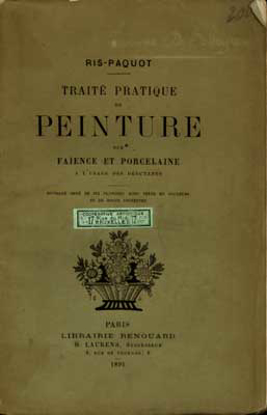 Afbeeldingen van Traité pratique de Peinture sur Faïence et Porcelaine a l'usage des débutants