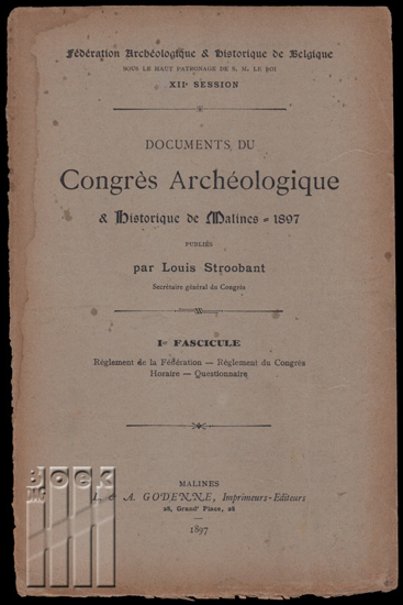 Image de Documents du Congrès Archéologique & Historique de Malines - 1897