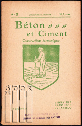 Afbeeldingen van Béton et Ciment. Travaux divers en béton comprimé et een ciment armé