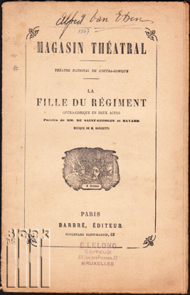 Picture of La fille du régiment. Opéra-comique en deux actes
