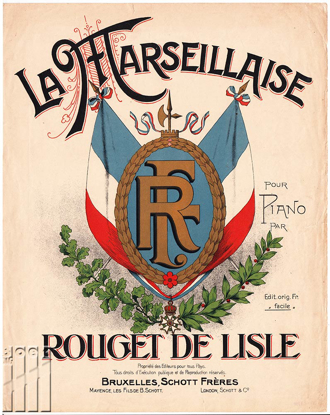 Afbeeldingen van La Marseillaise pour Piano.  Chant National Français. Facile