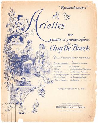 Picture of Kinderdeuntjes - Ariettes pour petits et grands enfants. Premier recueil
