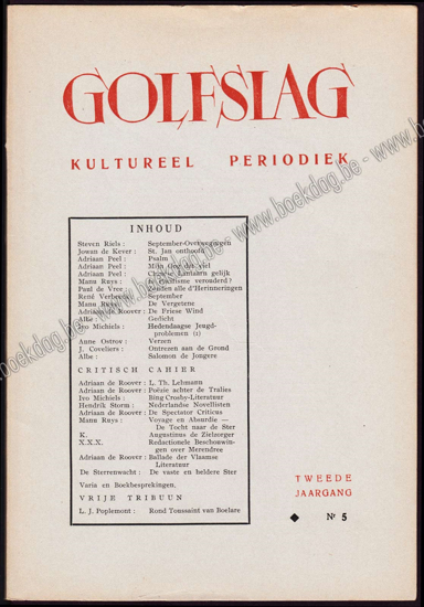 Afbeeldingen van Golfslag. Jg. 2, nr. 5. 1947