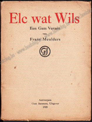 Picture of Elc wat Wils. Een Gam Verzen