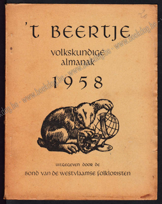 Picture of 't Beertje. Volkskundige Almanak voor West-Vlaanderen 1958
