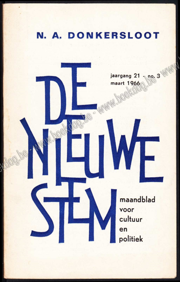 Image de De Nieuwe Stem. Jg. 21, nr. 3. Maart 1966