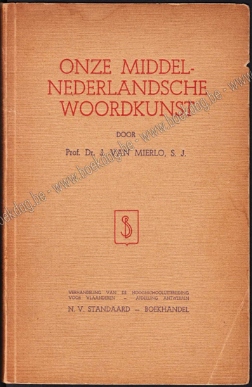 Picture of Onze middelnederlandsche woordkunst