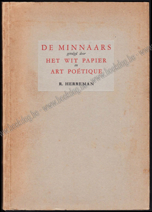 Picture of De minnaars. Het wit papier. Art poetique