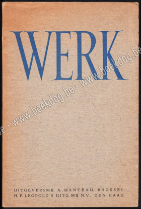 Picture of Werk. Jg. I, nr. 4. April 1939