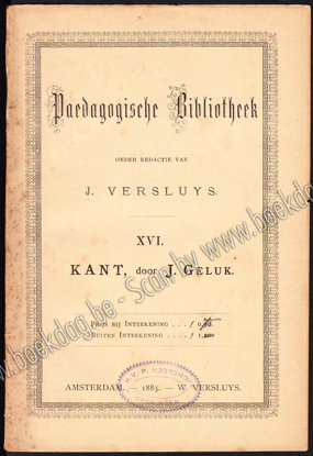 Picture of Paedagogische Bibliotheek. XVI. Kant