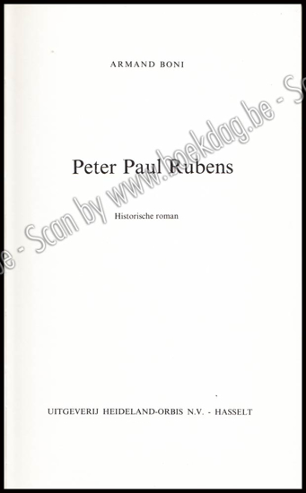 Picture of Peter Paul Rubens. Historische roman