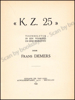 Picture of K. Z. 25. Tooneelstuk in een voorspel en drie bedrijven
