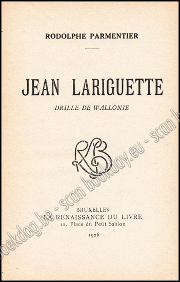 Picture of Jean Lariguette. Drille de Wallonie