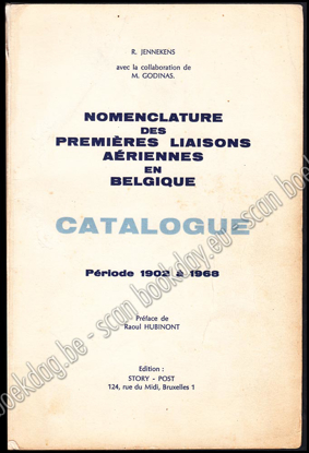 Image de Nomenclature des Premières Liaisons Aériennes en Belgique. Catalogue Période 1902 à 1968