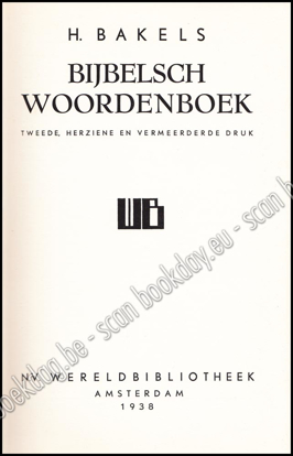 Picture of Bijbelsch Woordenboek