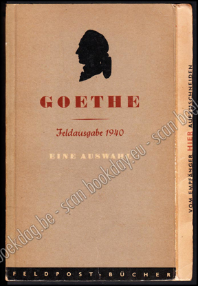 Afbeeldingen van Goethe Feldausgabe 1940, Eine Auswahl