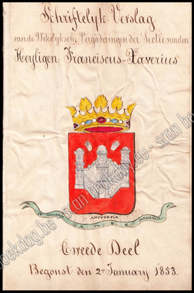 Image de Schriftelijk Verslag van de Wekelijksche Vergaderingen der Sectie van den Heyligen Franciscus-Xaverius. Antwerpen. Tweede Deel