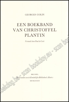 Image de Een boekband van Christoffel Plantin - Une reliure de Christophe Plantin
