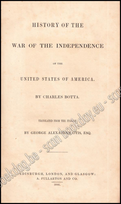 Afbeeldingen van History of the War of the Independence of the United States of America.