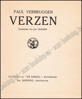 Picture of Verzen. Debuut, 1ste druk