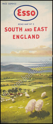 Picture of Esso. Road map N° 2 South and East England