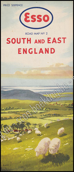 Picture of Esso. Road map N° 2 South and East England