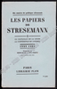 Afbeeldingen van LES PAPIERS DE STRESEMANN - 3 VOLUMES - TOMES I+II+III Complete