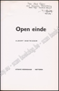 Picture of Open einde. Met opdracht en gesigneerd