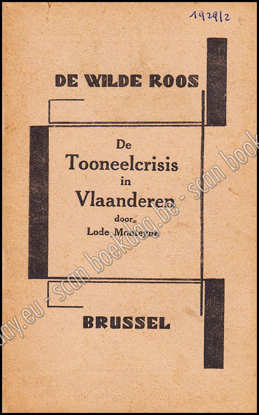 Picture of De Wilde Roos. Jrg 7, Nr. 2 , februari 1929. De Tooneelcrisis in Vlaanderen